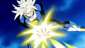 Future Trunks fires Ki Blasts