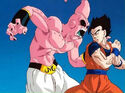 Super Buu getting beaten by Gohan