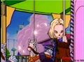 Android 18 on a marrie go round