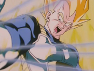 Vegeta preparado para lanzar el Ataque del Big Bang.