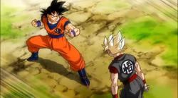 Dragon Ball FighterZ - Goku (SS) vs Clone Goku & Clone Piccolo & Clone Cell  - Story Battle 10 