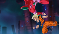 Hatchiyack dodges Goku