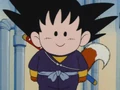 Shu wearing a Goku disguise