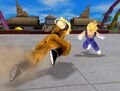 Goku and Vegeta about to fight