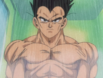 Vegeta having a shower