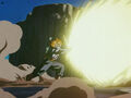 Future Trunks blocks Frieza's Death Blaster