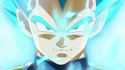 Vegeta transforms into Super Saiyan Blue