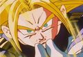 Future Trunks after firing his Super Buster Cannon
