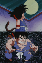 GokuLookingTransformingApe