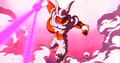 Super Janemba charges a Ki Blast in Fusion Reborn