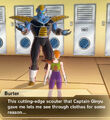 Burter mentions Çaptain Ginyu giving him a Scouter that can see through clothes in Xenoverse 2