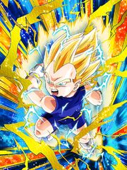 Dokkan Battle Young Saiyan Descendant Super Saiyan Vegeta Junior card (SSJ Vegeta V)