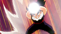 Gohan charging a Masenko in the Garlic Jr. Saga