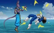 La derrota de Vegeta contra Beerus