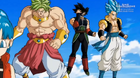 The Heroine, Super Saiyan Blue Gogeta, half mask Xeno Bardock, and Broly