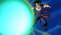 Broly's Eraser Cannon approaches Gohan