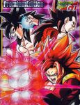 Super Saiyan 4 Gogeta, Goku, and Vegeta Card