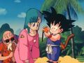 Bulma and Goku check Roshi's Dragon Ball