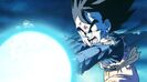 Goten fires a Kamehameha to stop Culture Fluid