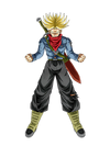 Super Saiyan Rage Future Trunks art from Dokkan Battle