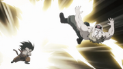 Super Hero - Goku punches General Blue