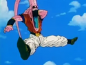 Candy Vegito fights against being eaten by Super Buu