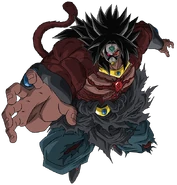Broly (Heroes) fusionado con la esfera de 7 estrellas.