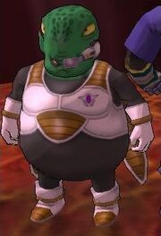 Boulean Frieza Force wearing a Scouter model from Age 1000 in Dragon Ball Online