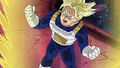 Super Saiyan Future Trunks powering up