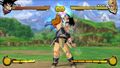 Nappa punching Goku