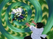 Junior counters the Evil Containment Wave, used by Hero (Kami)