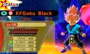 KF Goku Black (Beerus fused) in Super Saiyan Rosé