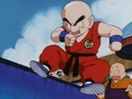 Krillin reveals that he can fly