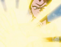 Vegeta firing Energy Palm to send Nappa back to Hell