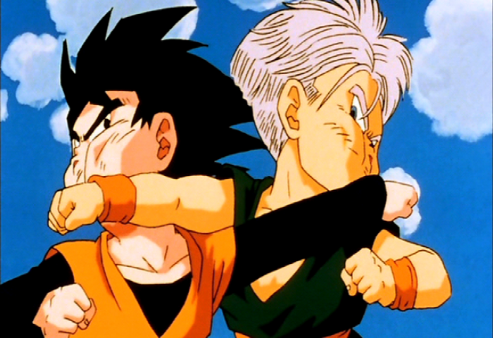 Filho Gohan, Gohan Goku Trunks Vegeta Bulma, dragon ball z, roxo