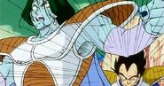 Zarbon no puede seguir los movimientos de Vegeta.