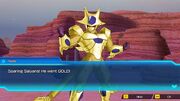 SDBH World Mission Ch 2, Sub Ch 3 - "An Unthinkable Appearance" (Extra Dimensional Space) Note's reaction to Cooler's transformation into Golden Cooler ("The Power of Brotherhood")