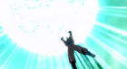 Goku using the Spirit Bomb