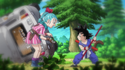 Bulma and Goku meet for the first time