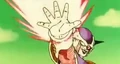 Frieza fires an Energy Wave at Vegeta