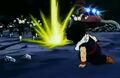 A Ki Blast fired by Piccolo at Lord Slug's soldiers in Lord Slug