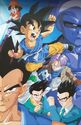 Toei's Concept Art Z-Fighters in the Baby Saga