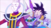 Whis, Beerus e Goku verso il Decimo Universo.