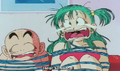 Krillin and Bulma crying