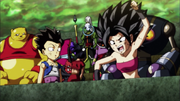 Caulifla yelling at Goku