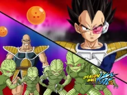 Vegeta, Nappa and the Saibamen