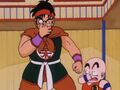 Yamcha explaining Bacterian's profile