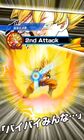 Super Saiyan Goku charges his Warp Kamehameha in Dokkan Battle