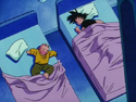 Krillin and Goku sleeping