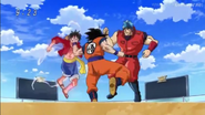 Goku vs Luffy y Toriko